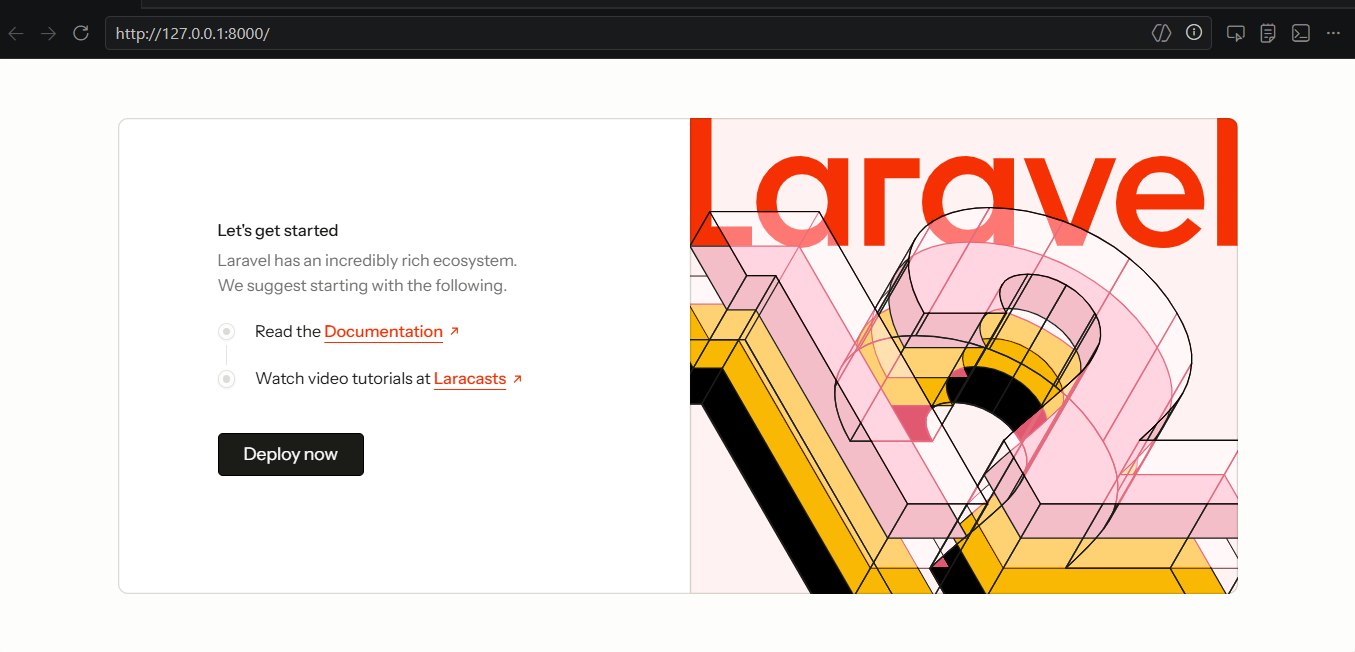Laravel Welcome Page