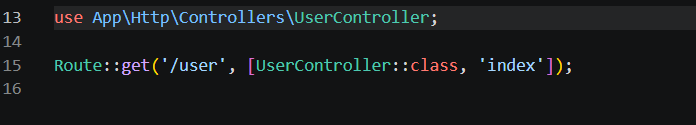 Routing web.php